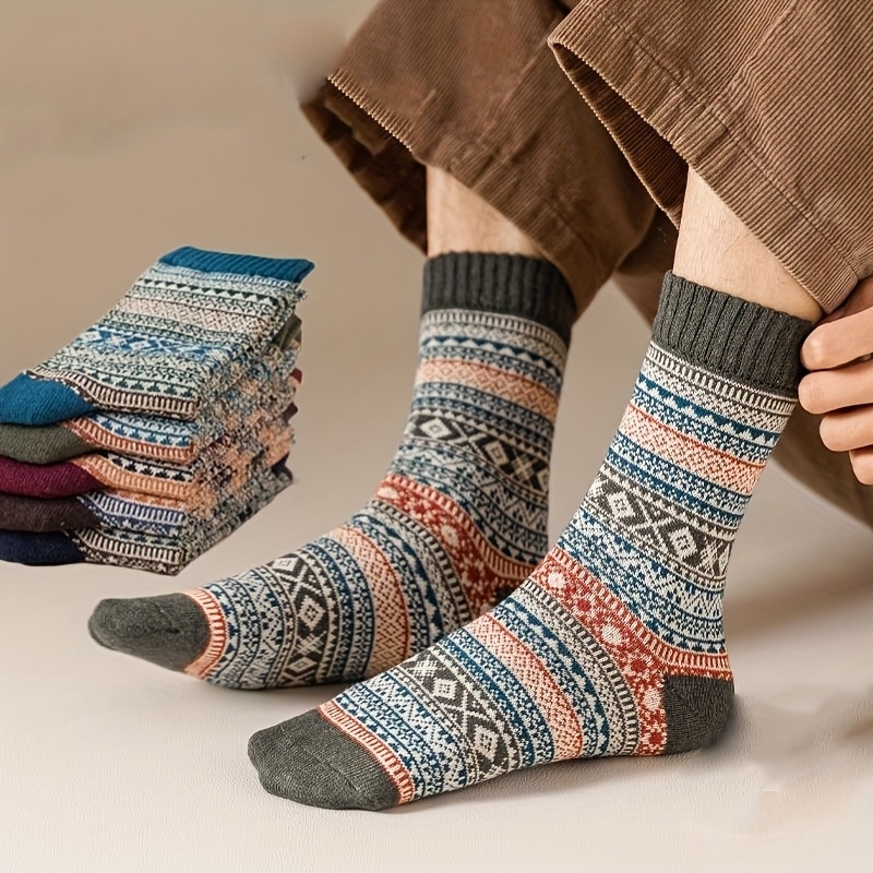5 Pairs of Winter Retro Thick  - Sock Garter Men incelemesi ve fiyatı