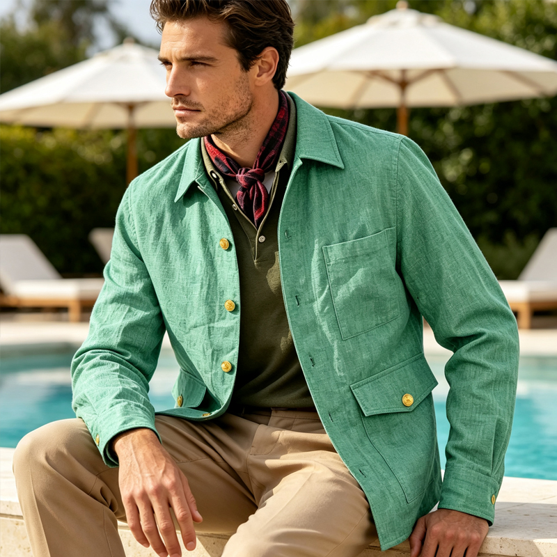 Vintage Men's Linen Jacket Lap - Men'S Formal Wear For Office incelemesi ve fiyatı