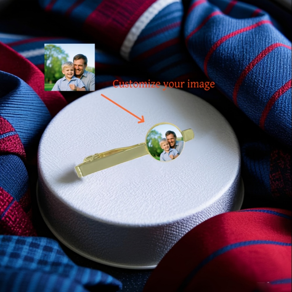 Custom Photo Engraved Text Tie - Tie Bar Clip incelemesi ve fiyatı