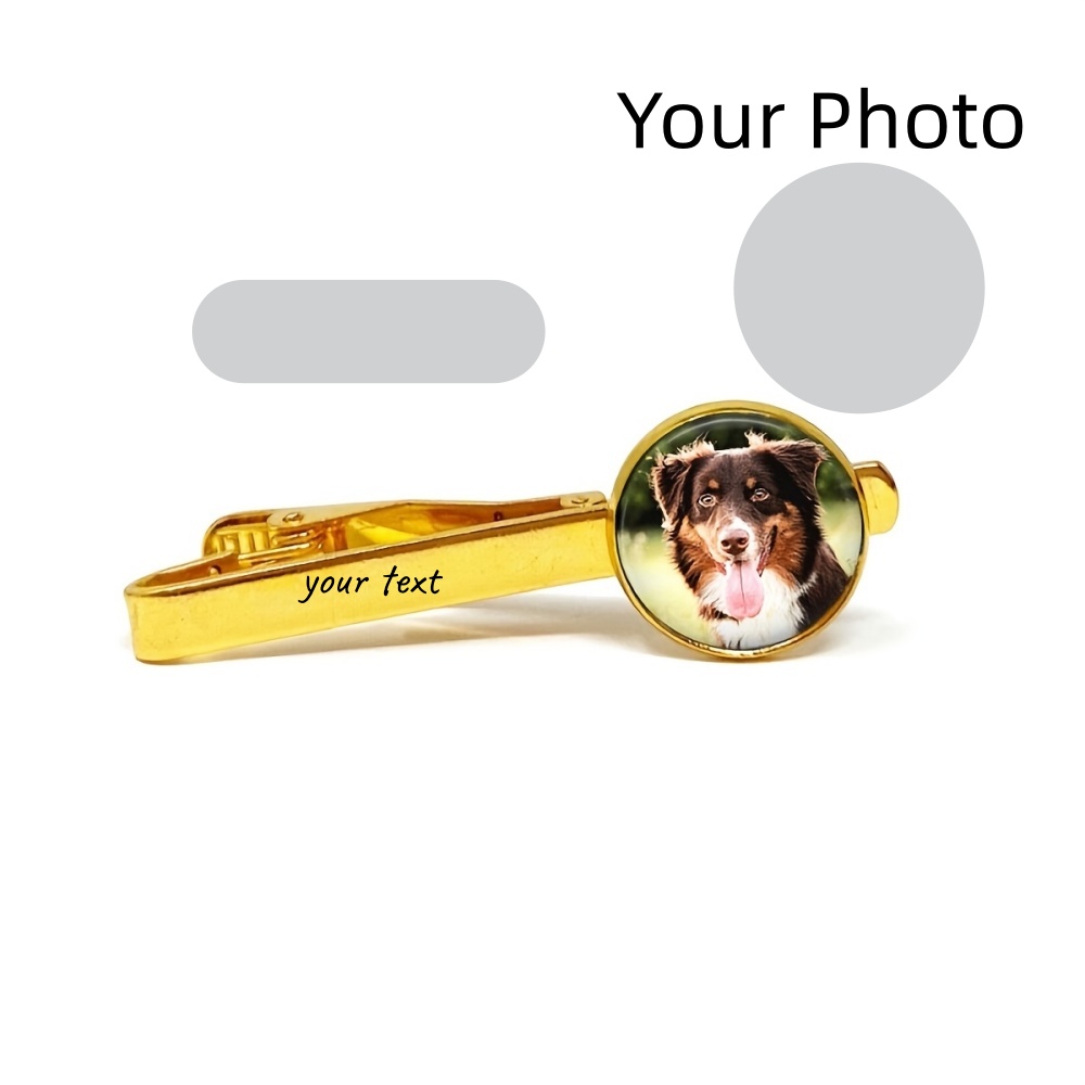 Custom Photo Engraved Text Tie - Tie Bar Clip incelemesi ve fiyatı