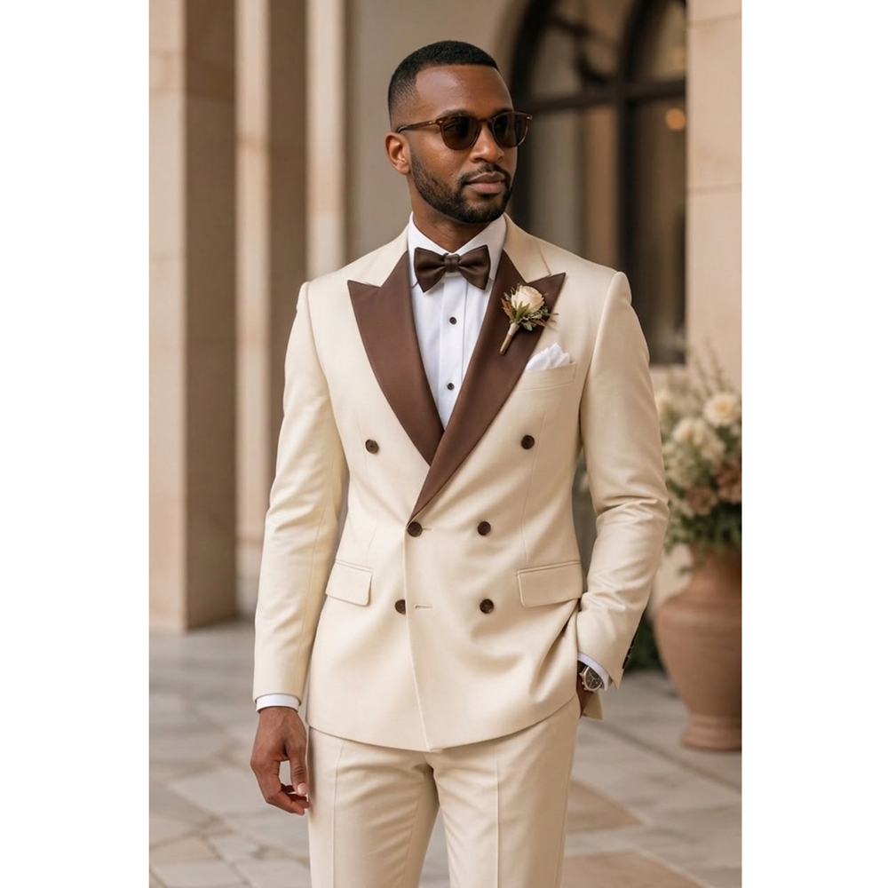 Men Double Breasted Tuxedo Sui - Men Formal Wear Outfits incelemesi ve fiyatı