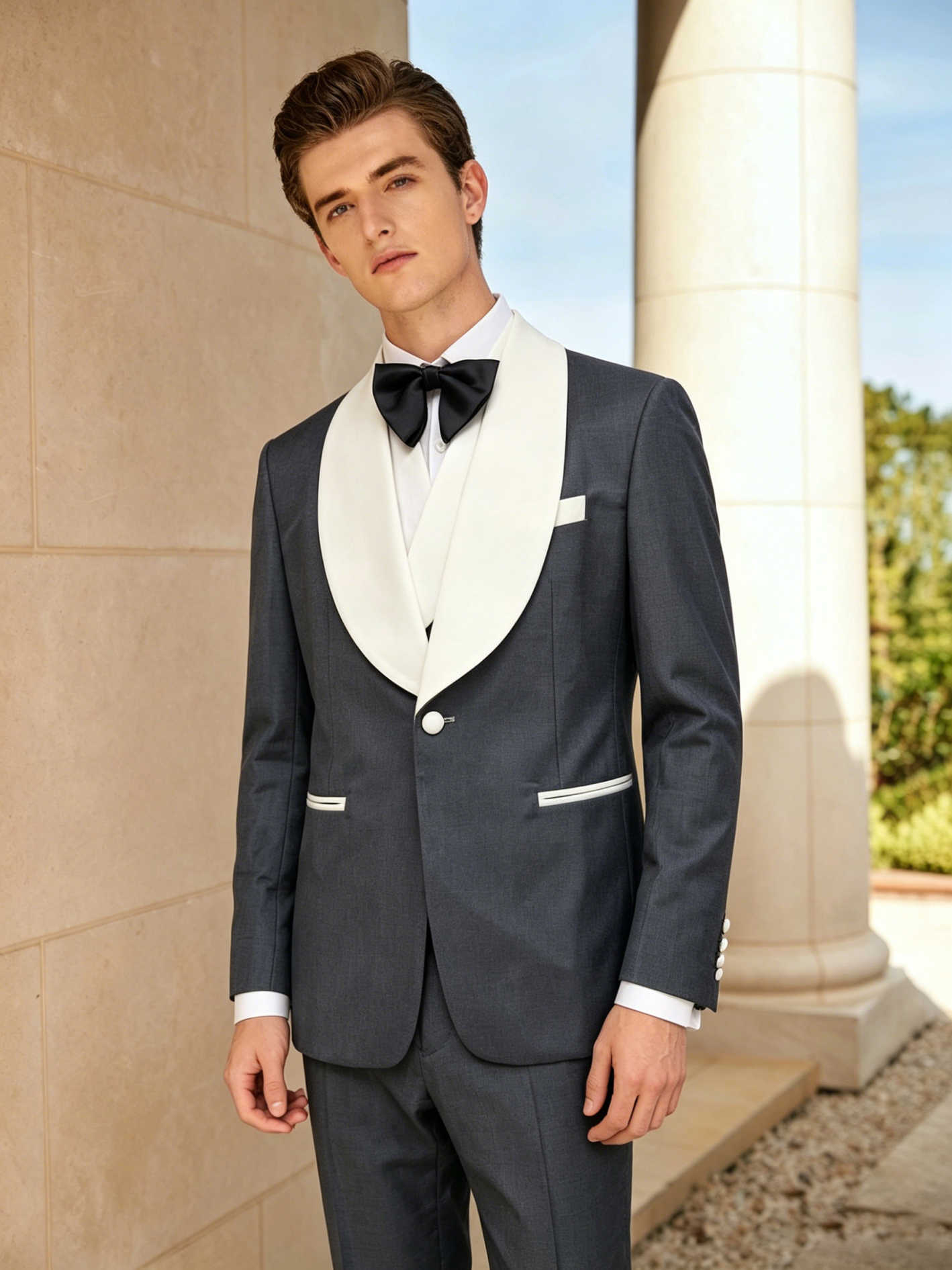 Handsome Tuxedos Men Suits Sha - Men'S Formal Wear For Engagement incelemesi ve fiyatı