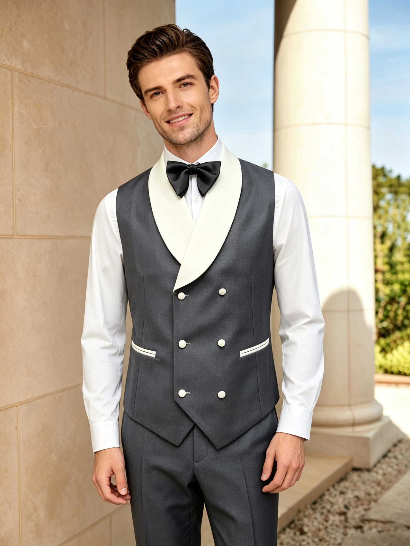 Handsome Tuxedos Men Suits Sha - Men'S Formal Wear For Engagement incelemesi ve fiyatı