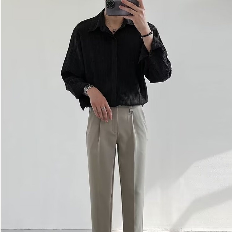 Black Apricot White Long-sleev - Korean Men Formal Wear incelemesi ve fiyatı